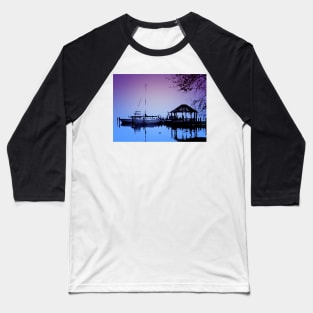 Tranquility In Blue And Purple Baseball T-Shirt